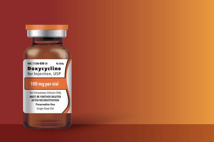 Doxycycline for Injection, USP 100 mg per vial Now Available